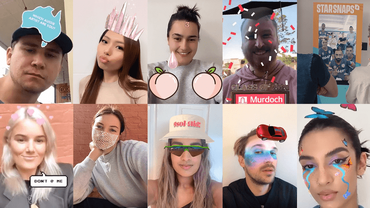 MITP Agency list of favourite augmented reality experiences faces with filters